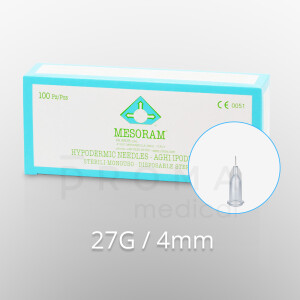 Mesoram Mikro-Injektionsnadeln, 27G / 4mm, 100Stk.