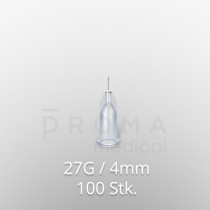 Mesoram Mikro-Injektionsnadeln, 27G / 4mm, 100Stk.