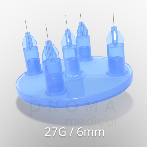 Mesoram Multi-Injektoren mit Mikro-Injektionsnadeln, Circular, 5-fach, 27G / 6mm, 36Stk.