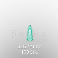 Mesoram Mikro-Injektionsnadeln, 32G / 4mm, 100Stk.
