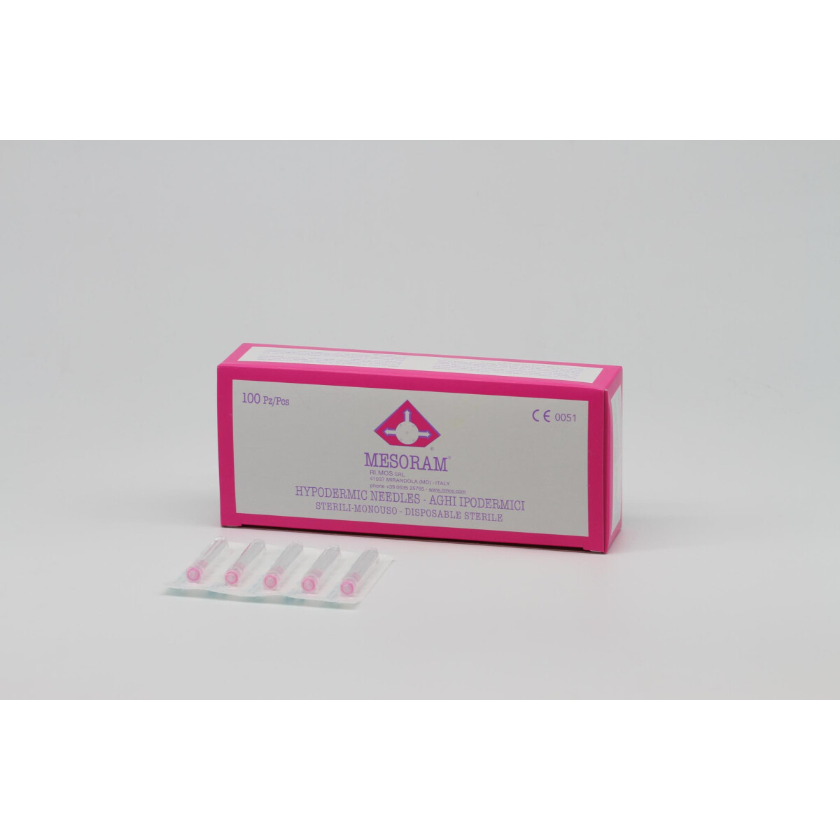 Mesoram Mikro-Injektionsnadeln, 32G / 12mm, 100Stk.