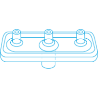 Mesoram Multi-Injektoren ohne Nadeln, Linear, 3-fach, 50 Stk.