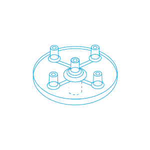 Mesoram Multi-Injektoren ohne Nadeln, Circular, 5-fach, 50 Stk.
