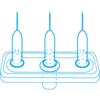 Mesoram Multi-Injektoren mit Mikro-Injektionsnadeln, Linear, 3-fach, 30G / 6mm, 36Stk.