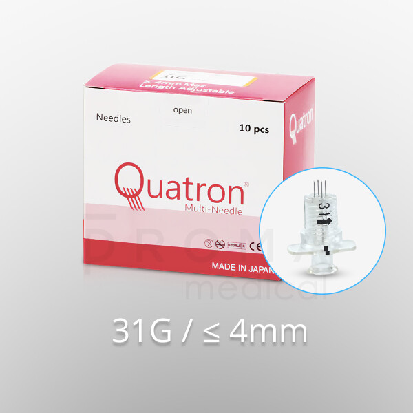 Quatron Multi-Injektionsnadeln, 31G / bis 4mm, 10 Stk.