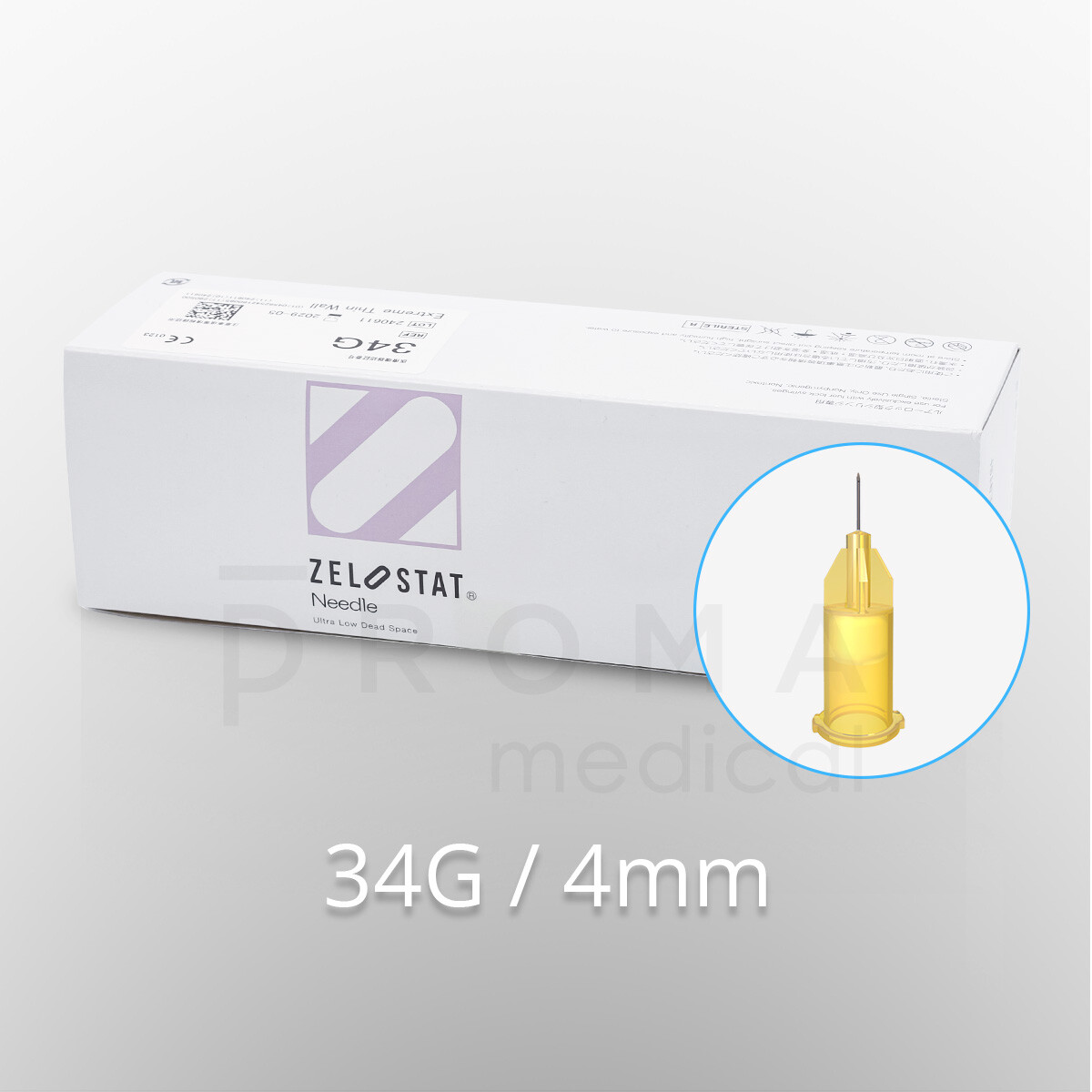 Zelostat Ultra Low Dead Space Injektionsnadeln, 34G /...