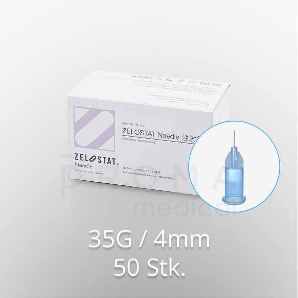 Zelostat Ultra Low Dead Space Injektionsnadeln, 35G / 4mm, 50 Stk.